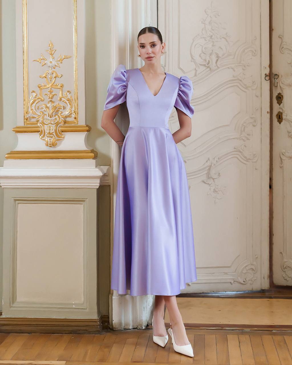 Violetinė suknelė VIVIANNE