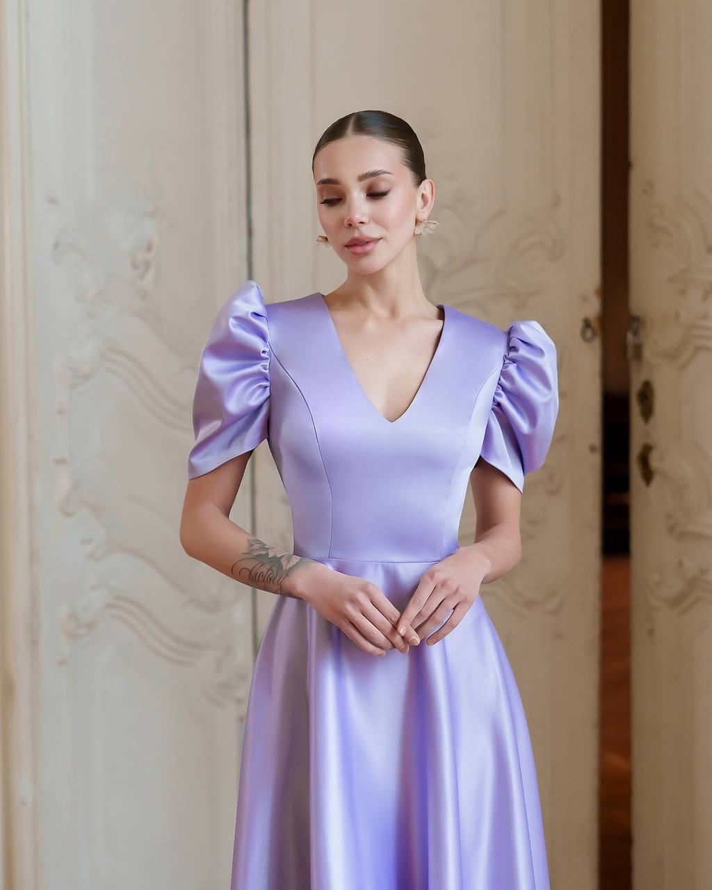 Violetinė suknelė VIVIANNE