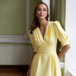 Geltona midi suknelė GRACE