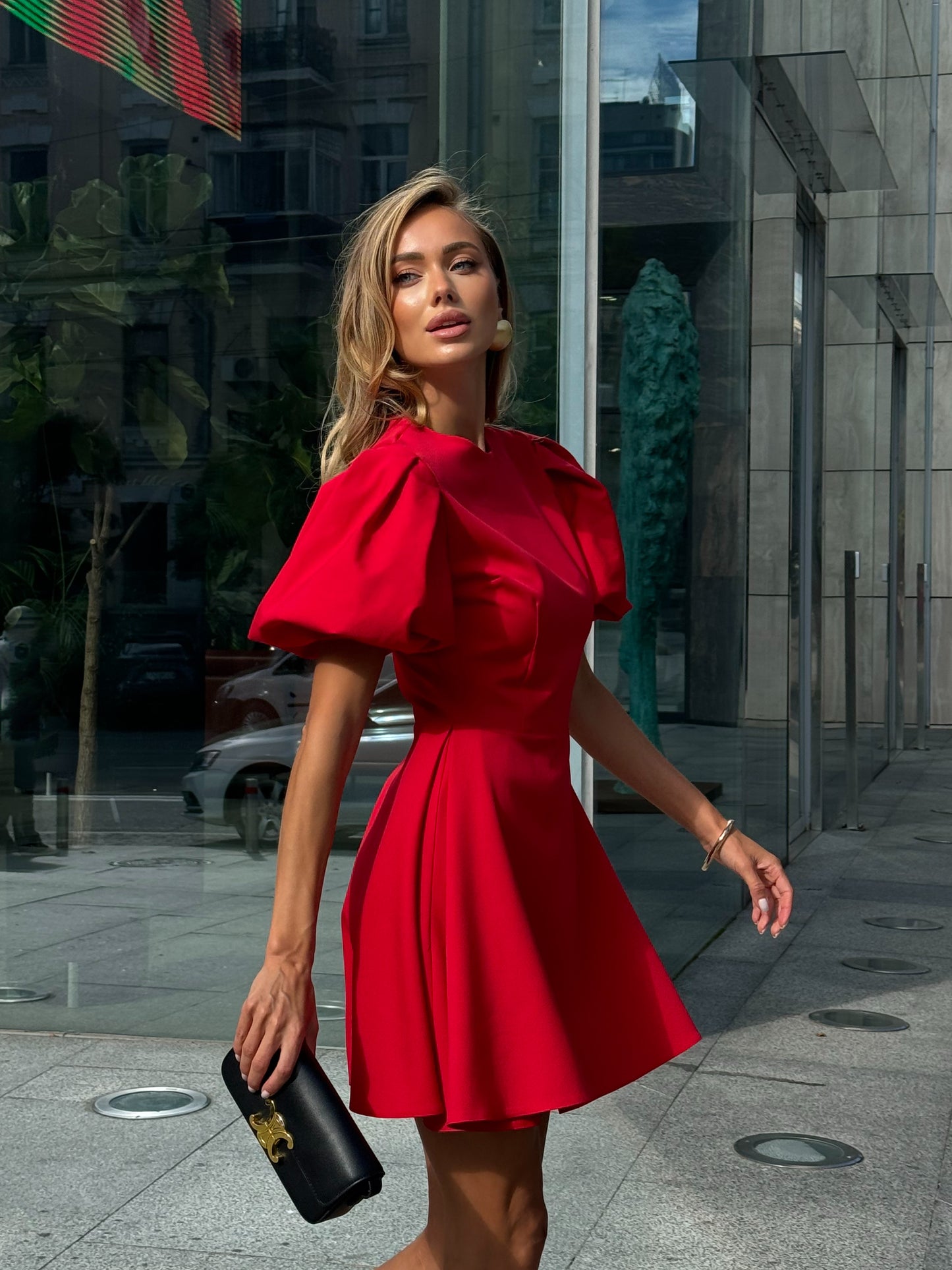 Raudona suknelė KHLOE