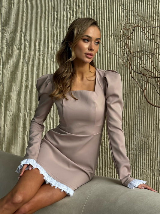 Kreminė suknelė CARLA