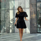 Juoda mini suknelė KHLOE