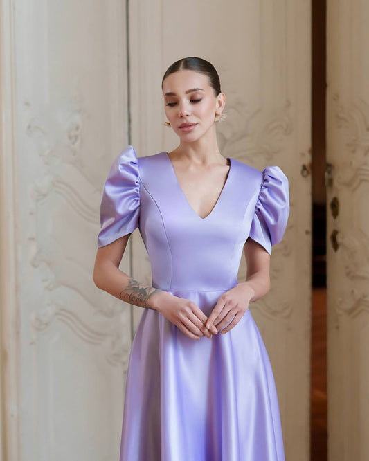 Violetinė suknelė VIVIANNE