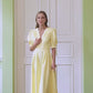 Geltona midi suknelė GRACE